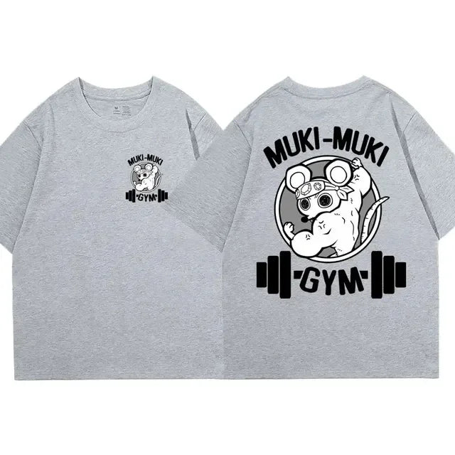 Muki Power Oversize Gym Tee – Strength Meets Style