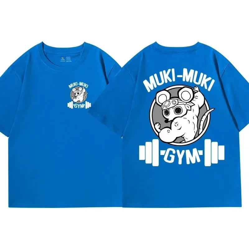 Muki Power Oversize Gym Tee – Strength Meets Style