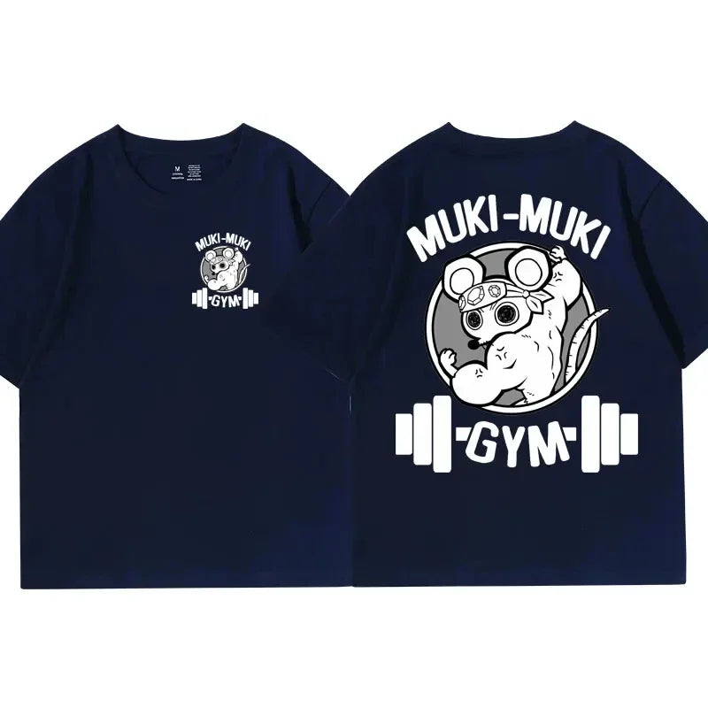 Muki Power Oversize Gym Tee – Strength Meets Style